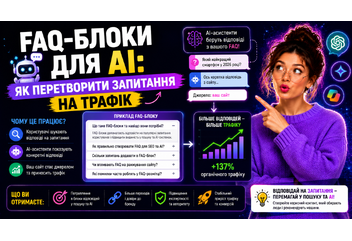 FAQ-блоки для AI: як перетворити запитання на трафік