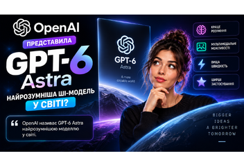 OpenAI запустила нову ШІ-модель GPT-6 Astra. Компанія називає її найрозумнішою у світі