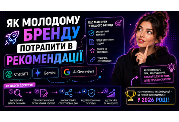 Як молодому бренду потрапити в рекомендації ChatGPT, Gemini та AI Overviews