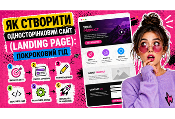 Як створити односторінковий сайт (Landing Page): покроковий гід