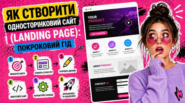 Як створити односторінковий сайт (Landing Page): покроковий гід