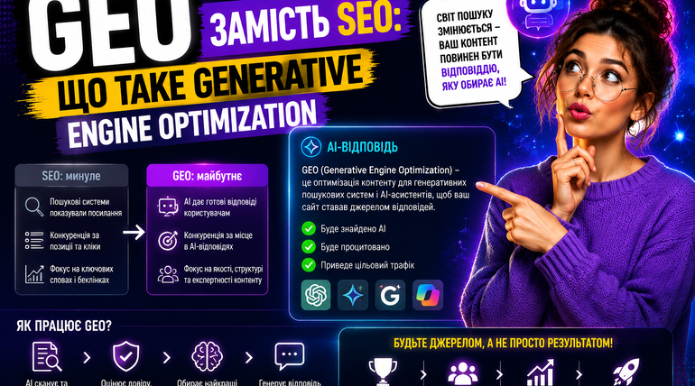 GEO замість SEO: що таке Generative Engine Optimization