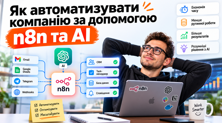 Як автоматизувати компанію за допомогою n8n та AI