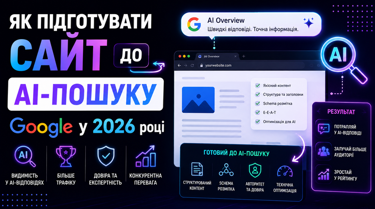 Як підготувати сайт до AI-пошуку Google у 2026 році