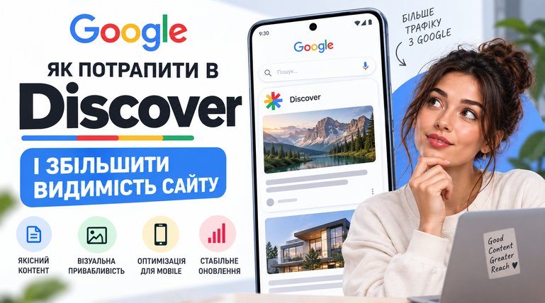 Як потрапити в Google Discover і збільшити видимість сайту