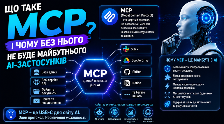 Що таке MCP і чому без нього не буде майбутнього AI-застосунків