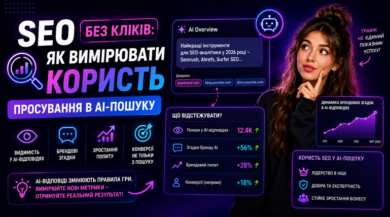 SEO без кліків: як вимірювати користь просування в AI-пошуку