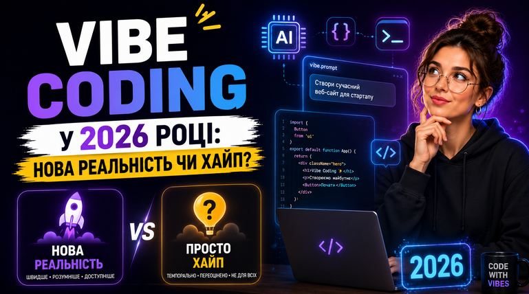 Vibe Coding у 2026 році: нова реальність чи хайп
