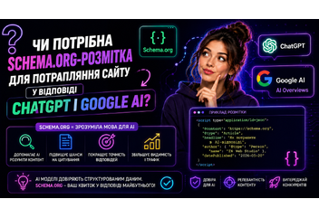 Чи потрібна Schema.org-розмітка для потрапляння сайту у відповіді ChatGPT і Google AI