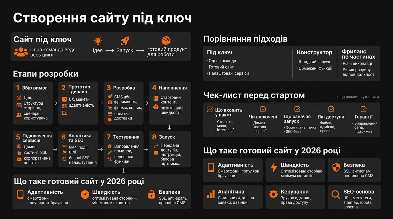 Створення сайту під ключ