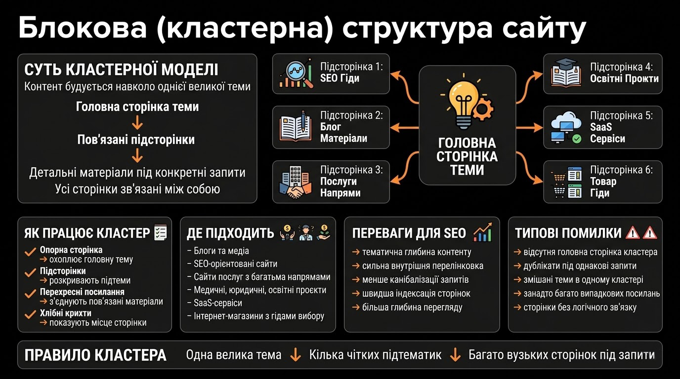 Блокова структура сайту