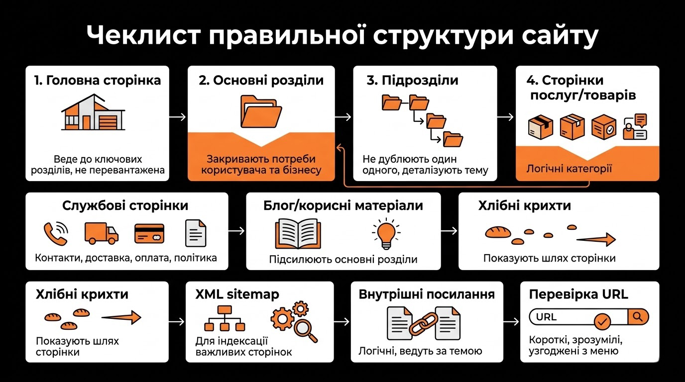 Чеклист структури сайту