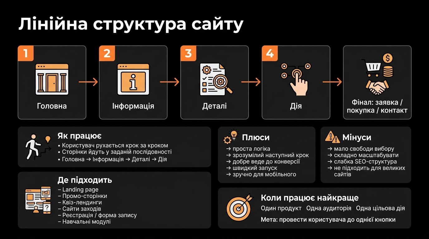 Лінійна структура сайту