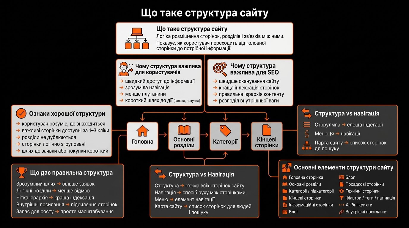 Що таке структура сайту
