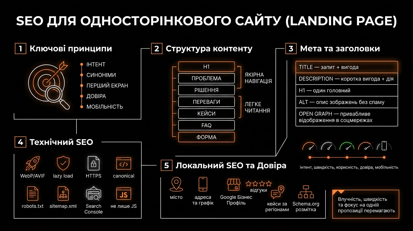 SEO для односторінкових сайтів