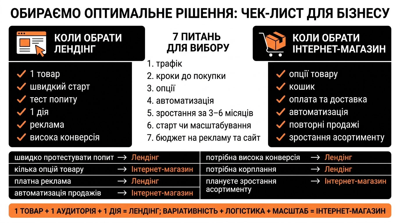 Підбір оптимального рішення: чек-лист для бізнесу