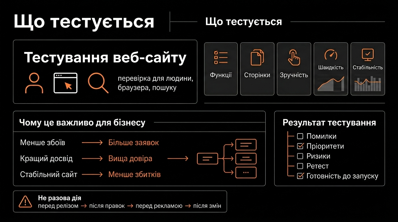 Що таке тестування веб-сайтів
