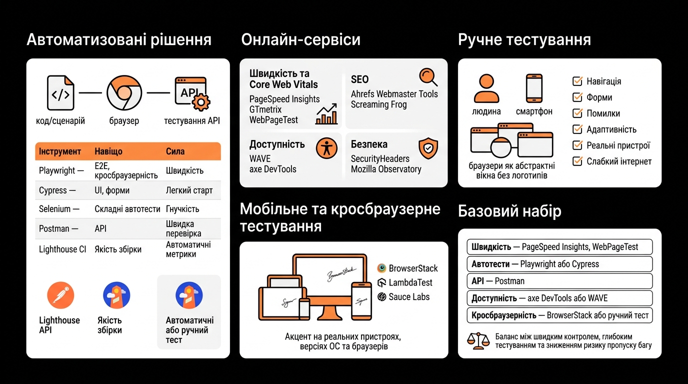 Інструменти для тестування веб-сайтів