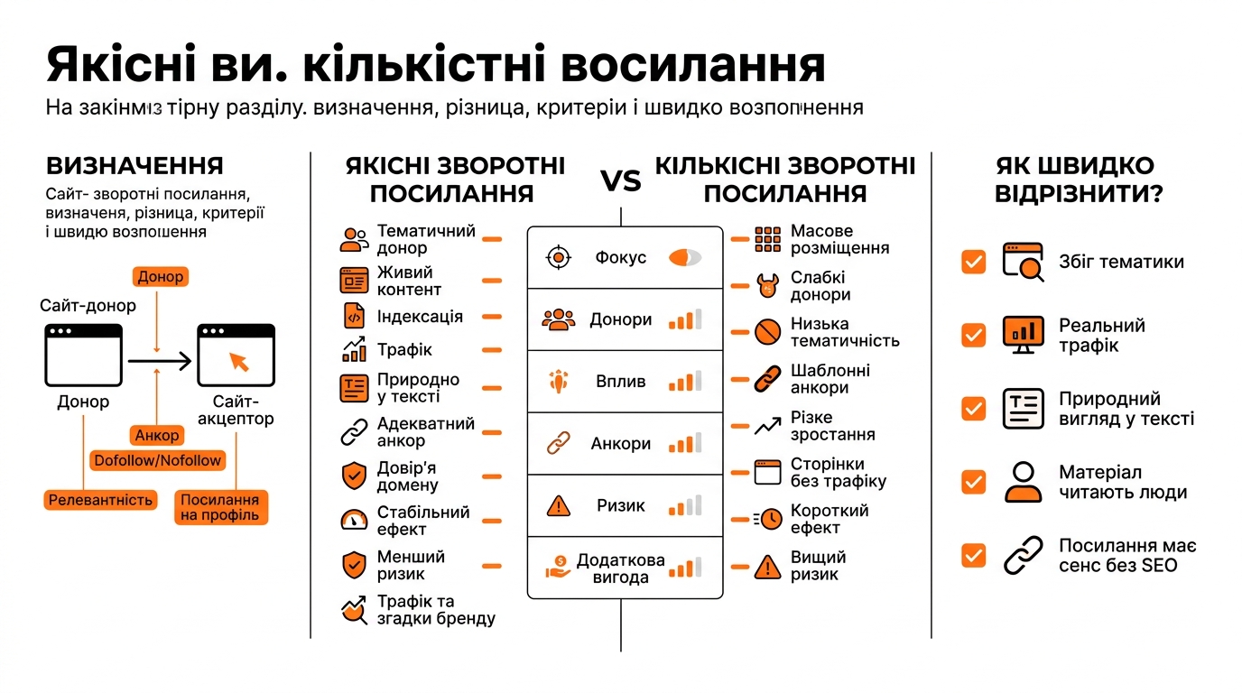 Визначення та різниця між якісними та кількісними зворотними посиланнями