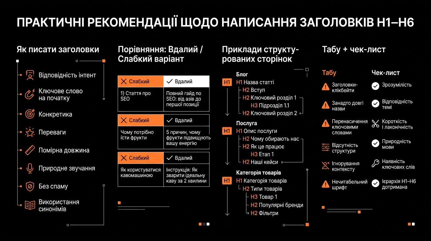Практичні рекомендації з написання заголовків