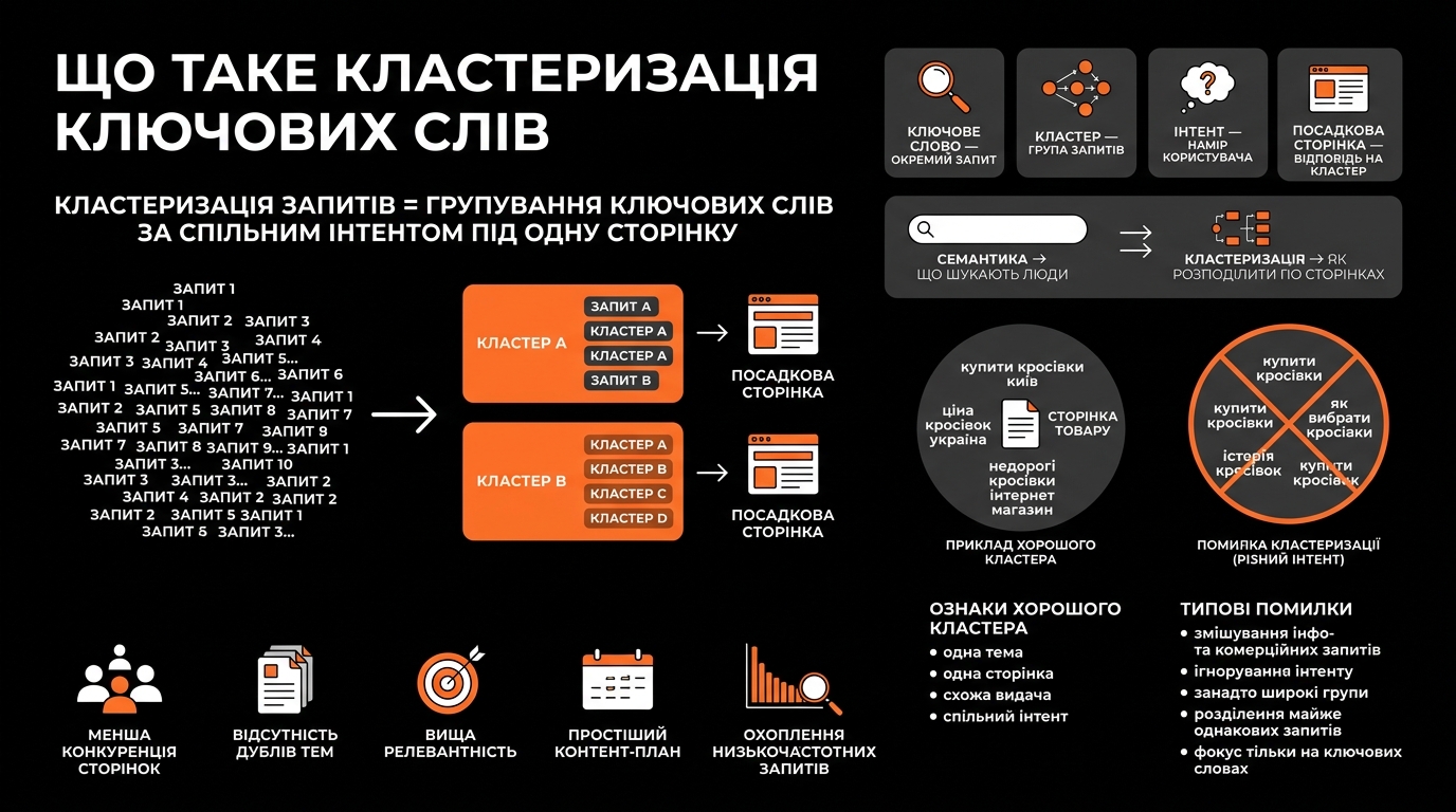 Що таке кластеризація ключових запитів