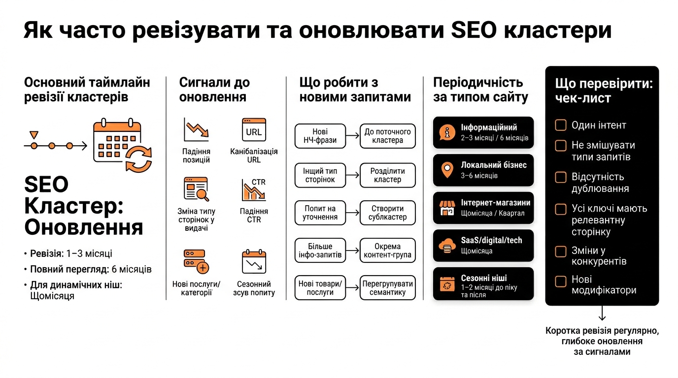 Як часто потрібно переглядати та оновлювати кластери