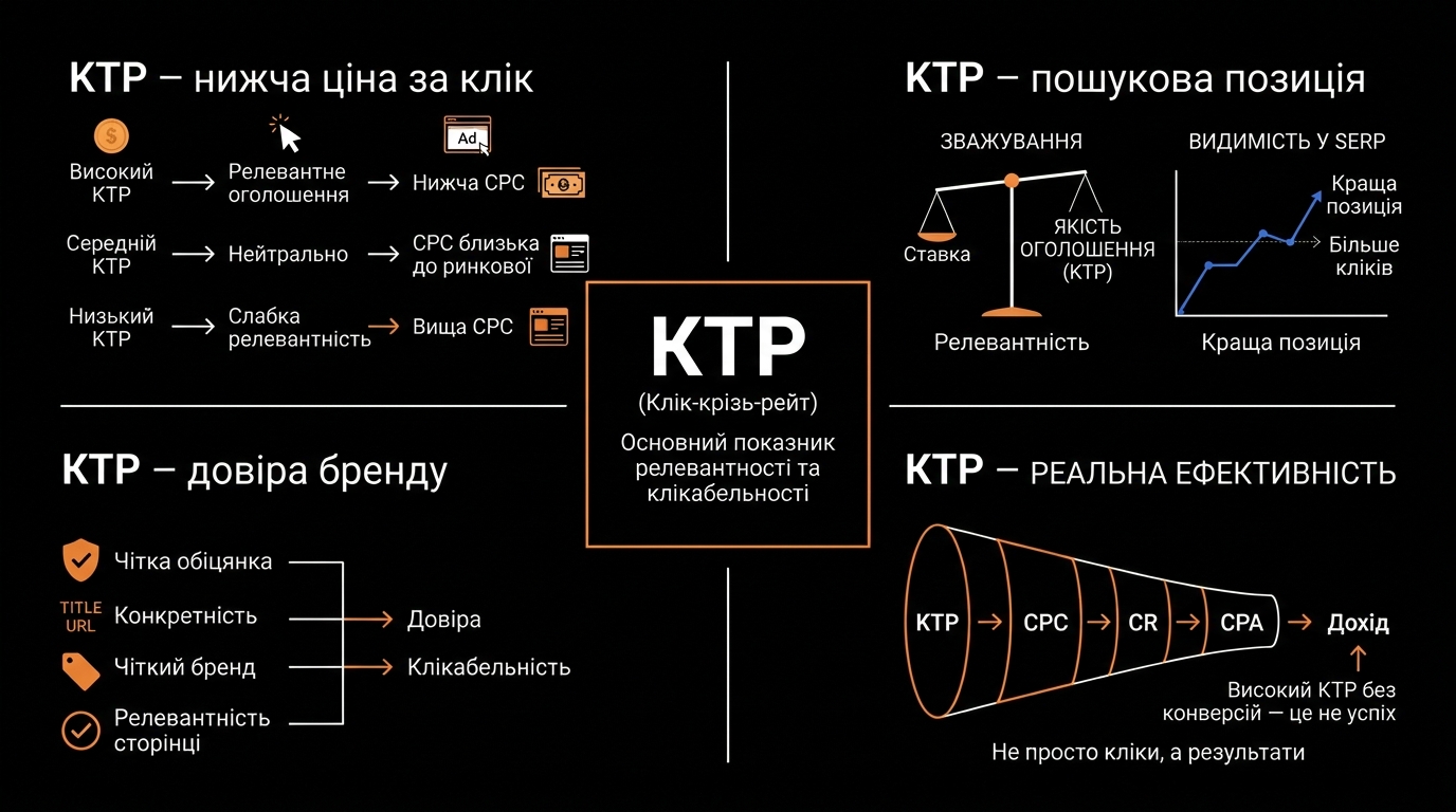 Вплив CTR на ефективність кампаній