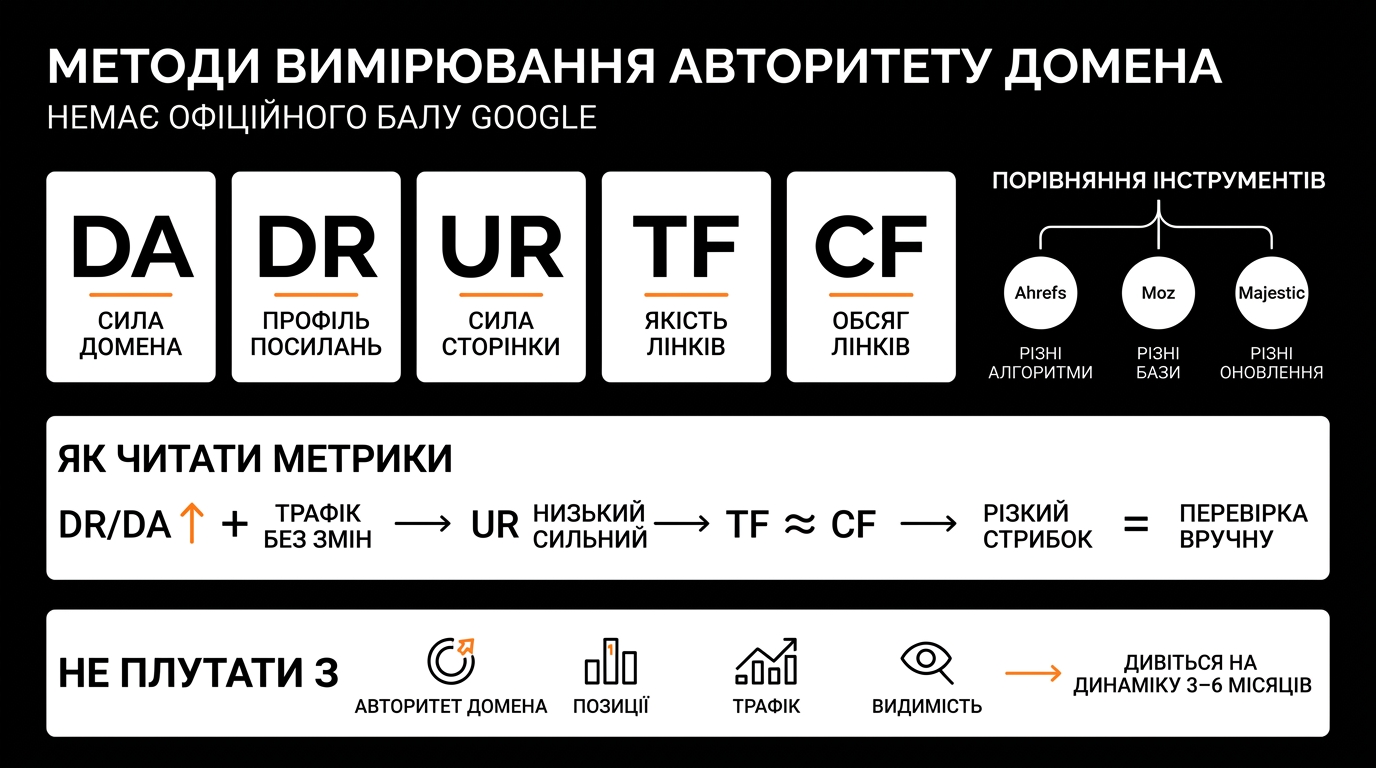 Методи вимірювання авторитету домена